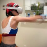 Zhang Meng'er Instagram - When don’t want to hurt people but you wanna fight, there’s always VR Boxing! 🥊🥊🥊