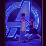 Zhang Meng’er Instagram – We kids!
#disneyland #marvel