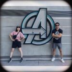 Zhang Meng'er Instagram - We kids! #disneyland #marvel