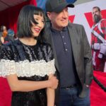 Zhang Meng'er Instagram - We had so much fun at the Black Widow Fan Screening last night! We bumped into the Marvel god Kevin Feige , and the movie was such a fun ride! July 9th! Go see it in theaters!! #blackwidow #marvel