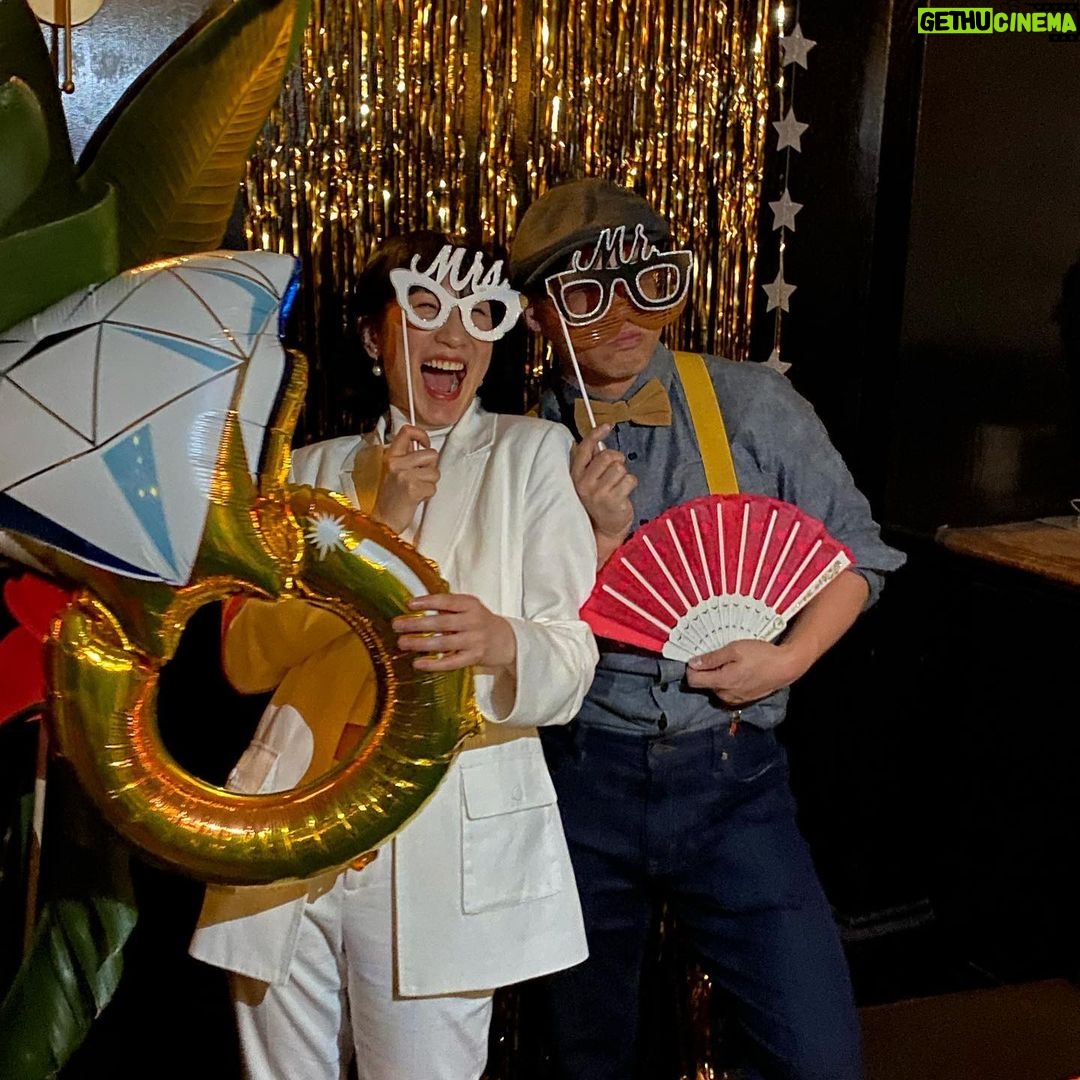 Zhang Meng'er Instagram - We want to say a BIG THANK YOU to everyone for arranging post wedding events for us ♥️ “Shang-Chi” is such a group full of love and care! After more than a year together, we’ve already become a family! Thank you @cnewirth and Jonathan held a celebration party for us; @simuliu the best bro bro ever, arranged a Disneyland surprise; @awkwafina the coolest girl in the world, hosted a reception for us; @casi.moss, you’re an angle! Thanks amazing @joycretton and @jamaicanwardrobelady and @amimelodyt @irenelanekent for decorating the entire venue with gorgeous flowers; Sweetest @allanawilliams prepared such a cool cake; @destindaniel made a touching speech; @wongrel sang a beautiful song; @la.pua.mama made the most gorgeous flower crown; @_pwnisher_ took all the beautiful photos; and everyone who showed up to share the joy with us! We feel so lucky and so special! The moments with you are precious memories forever! ♥️Thank you♥️ Los Angeles, California