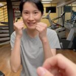 Zhang Meng'er Instagram - Dangerous action, do not imitate 🥊🥊🥊🥊