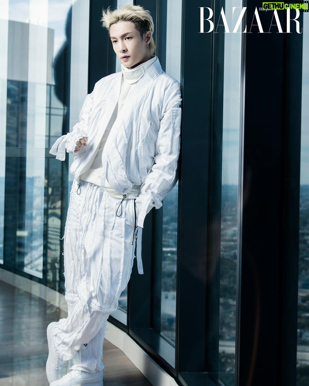 Zhang Yixing Instagram - Thank you @bazaarvietnam for having me on the April cover^^