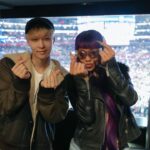 Zhang Yixing Instagram - I got to meet @saweetie so I think I’m the real winner Crypto.com Arena