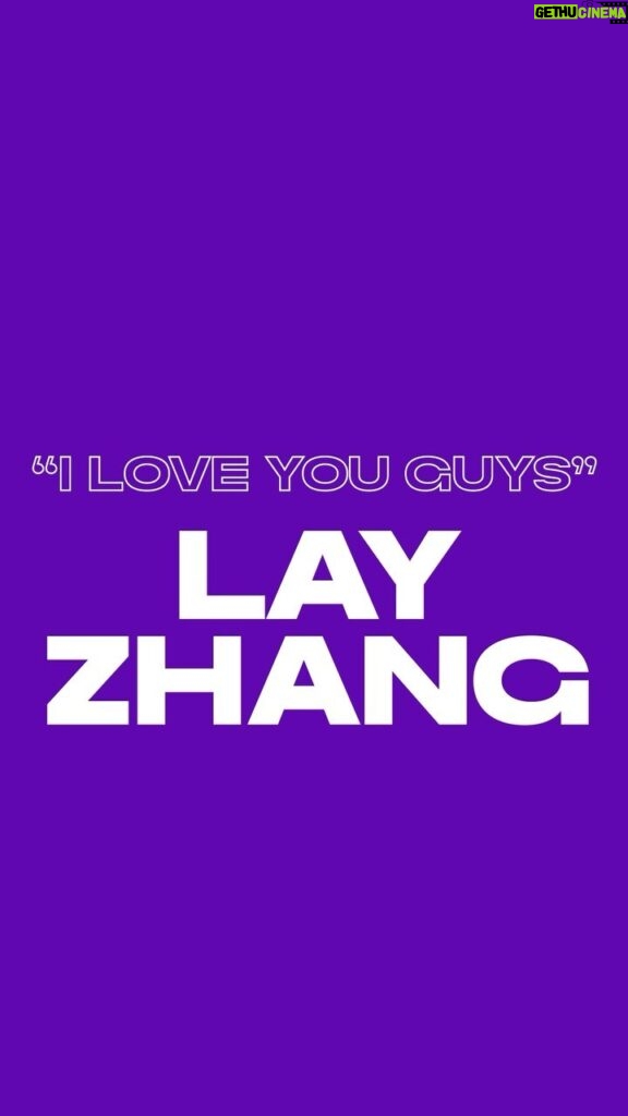Zhang Yixing Instagram - Thank you for showing up. I love you guys…more to come next year ❤️