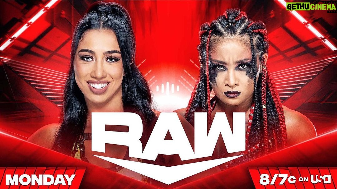 Zhao Xia Instagram - See you tomorrow.⚔️😈⚔️ #wwe #raw on #usa