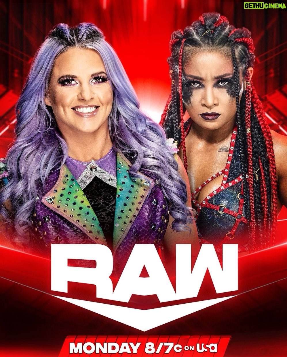 Zhao Xia Instagram - Let’s clear the obstacles first, don’t miss it, Monday night #raw #greenville ⚔️😈⚔️