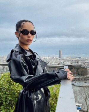 Zoë Kravitz Instagram - 🦇 🇫🇷 🐈‍⬛