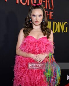 Zoe Colletti Instagram - Season 2 of Only Murders in The Building is streaming NOW! So absolutely honored to be a part of this incredible cast 🎀🤍 …………………………………………………… Styling: @shea.daspin Hair: @scottkinghair Makeup: @lilly_keys Dress: @alamourthelabel Bag: @susan_alexandra Shoes: @shoedazzle Jewelry: @mahrukh.akuly.jewelry Los Angeles, California