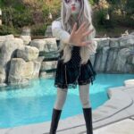 Zoe Colletti Instagram - There’s only 365 days left til’ next Halloween 🎃 👻 #monsterhigh #frankiestein Los Angeles, California