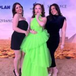 Zoe Colletti Instagram – GUYS!! The Family Plan drops on @appletv tomorrow!!! I think we made a pretty cool movie and I’m so glad I got to have some of my favorite people with me to celebrate it 💜 

—————————————————————
Dress: @bronxandbanco 
HMU: @ty.weir 
Shoes: @versace 
Jewelry/Bag: @laserkitten. The Cosmopolitan