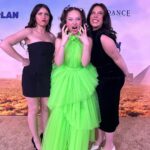 Zoe Colletti Instagram – GUYS!! The Family Plan drops on @appletv tomorrow!!! I think we made a pretty cool movie and I’m so glad I got to have some of my favorite people with me to celebrate it 💜 

—————————————————————
Dress: @bronxandbanco 
HMU: @ty.weir 
Shoes: @versace 
Jewelry/Bag: @laserkitten. The Cosmopolitan