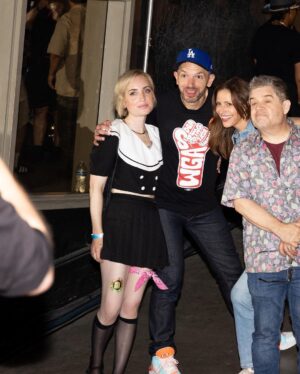 Zoe Lister-Jones Instagram - We raised over 190,000 dollars for crew healthcare at the @tusctogether fundraiser party this weekend thanks to the time, energy and generosity of so many people. Now that we are striking double time, the AMPTP shutdown is going to wreak havoc on the livelihoods of so many of our @iatse and @teamsters compatriots. There is a live online auction at tusctogether.com with truly crazy amazing items up if you’d still like to put some money towards supporting our crews! Link in bio! #wgastrong #sagstrong #unionstrong
