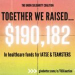 Zoe Lister-Jones Instagram - We raised over 190,000 dollars for crew healthcare at the @tusctogether fundraiser party this weekend thanks to the time, energy and generosity of so many people. Now that we are striking double time, the AMPTP shutdown is going to wreak havoc on the livelihoods of so many of our @iatse and @teamsters compatriots. There is a live online auction at tusctogether.com with truly crazy amazing items up if you’d still like to put some money towards supporting our crews! Link in bio! #wgastrong #sagstrong #unionstrong