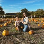 Zoe Sugg Instagram - Autumn so far 🍂 I am well and truly in hibernation/nesting mode as I move into week 33 of pregnancy! We’re really leaving no cupboard unopened at this point. I’m not even sure we were this thorough when we had Ottie! 🤣 With the weather being a bit more chilly & wet I’d love to know your go-to toddler activities for inside! We’ve done some pumpkin painting, Halloween card making (posted these in my parent & toddler broadcast channel so feel free to follow that if you want to see more) but always looking for new and fun things to keep her entertained so feel free to share in the comments! 🍂 1. Nothing like being reminded how quickly time passes than taking Ottie to @tulleyspyopumpkins for the third year 🎃 2. Running around having the best time! 3. When I tell you that squat was not easy to stand back up from at 31 weeks pregnant 😂 4. Favourite girl! 5. So many pumpkins 6. My favourite little squashes! 7. Scooter walks 8. Picking conkers 🍁 9. Loves Halloween as much as her Mummy 🕸️