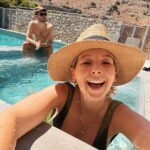 Zoe Sugg Instagram - Thought I’d share some photos from our recent babymoon! We headed to Rhodes and stayed at @casacookhotels which we’d seen Alfie’s fam visit earlier in the year and we instantly knew we’d also love it there. We weren’t looking for a city break or anything with activities (hello third trimester) so somewhere where we could just relax, get massages, read books, dip in the pool & eat delicious food for 5 days was the answer and it was perfect for that! (I’m still thinking about their breakfast buffet) 1. 28 week bump! I don’t feel like I’ve taken half as many photos of my body & bump this pregnancy so we made sure we got some whilst we were away. I actually have a photo wearing this same swimming costume when pregnant with Ottie at around 26 weeks so it’s nice to have them both! 2. Bumpin bumpin. Side note, this swimming costume was an Asos special about 3 years ago and it’s still one of my favourites. Something about the cut that is so flattering and comfy, even with a growing bump! 3. Did a LOT of this! I’m about 300 pages into this book and LOVING it, have you read it? 4. Ate a lot of this, and now I must find somewhere in brighton that sells it 🕵️‍♀️ (or attempt to make it myself…) 5. Off to breakfast! 6. The main pool area. Loved the mountain backdrop 7. Another off to breakfast shot 8. I pretty much lived in this little section of the pool to keep me and bump cool 9. Off to dinner this time 😂 10. Chilling ☀️ Casa Cook Rhodes