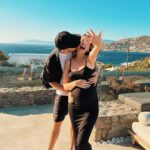 Zoe Sugg Instagram - Mykonos snippets part 2 ☀️ 1. Early morning paddles in the pool 2. Breakfast spread of dreams 3. Got all dressed up for Alfie’s pre 30th celebrations 4. Her little face melts me in this photo 🥹 5. The day this happened!! 6. The photo I sent @markyyferris haha 7. Mykonos town 8. Can you tell I was in a happy little bubble that night? My smile says it all here ♥️ 9. Ottie embracing the Mykonos wind! Haha 10. Looking at the boats together 🥰