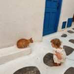 Zoe Sugg Instagram - Snippets of Mykonos ☀️ Was terrible at posting whilst we were away but had so many lovely memories captured I wanted to share! So here is the first of a few Mykonos memory posts 👌 1. Little candid family moment on the beach 2. Ottie loved running in and out of the sea 3. Just loved this photo ♥️ 4. Honestly think she would do this all day if she could 5. In the town! 6. She looked so cute on these stairs 7. Making new friends 🐱 8. 🤤🤤🤤 9. Choosing her ice cream, she could not believe how many flavours there were! 10. Settled on a cookies and cream 😝