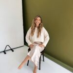 Zoe Sugg Instagram - ad (brand collaboration) ✨ Wanted to share a little BTS of the shoot with @carrie_elizabeth_jewellery and @carrie_elizabeth_dennahy! It was such a fun afternoon and the pictures are some of my favourites ever. Can’t wait to share more of the ‘Intentions Collection’ with you when it launches TOMORROW 🙌🏼 Head to the end of this slide for a sneak peek 👀 Also love that Carrie was pregnant on the last shoot we did for our previous collection and this time I was 🥰 P.S. incredibly talented @_saskialawson behind the lens & equally talented @adamcookehair who gave me THE BEST HAIR that I miss every day since this shoot 🤣