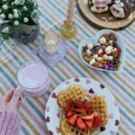 Zoe Sugg Instagram - ad | Valentines Day is just around the corner, so I wanted to share some of the delicious new additions to the @marksandspencer food aisles. Whether you’re having an evening in with your friends/partner or want something different to buy someone, they have lots of seriously cute and tasty bits to try! I’ve heard that the waffles are FLYING off the shelves, so if you can’t get a pack of them I would definitely try the adorable heart shaped crumpets! Which Valentines Day treat would you go for? #MyMarksFave