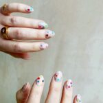 Zoe Sugg Instagram – Birthday nails for next week ✨ probably my favourites so far, they remind me of the sticker earrings we all wore in the 90’s as kids and I couldn’t be more obsessed!