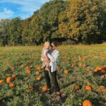 Zoe Sugg Instagram - This year was very different at the pumpkin patch than last year! 😂 There was no way she was going to sit still for a photo & she kept tripping up running over uneven ground trying to get to every pumpkin! 🎃 She had the best time though which is what matters the most 🥰 Tulleys Farm PYO