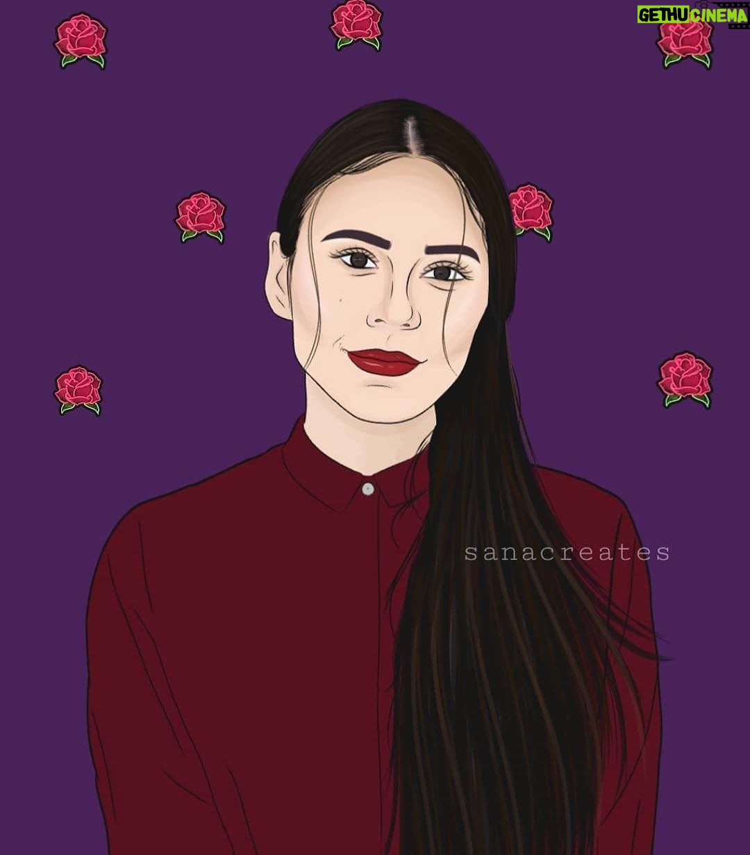 Zoe Viccaji Instagram - Love this art work by @sanacreates ❤️