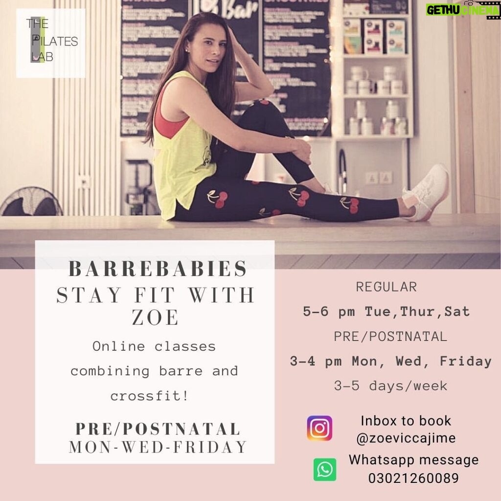Zoe Viccaji Instagram - If you’re not staying fit during these covid times, get with the programme! Also offering special pre/post natal classes on certain days #barrebabies #crossfit #stayfit For now it’s ladies only, sorry guys.