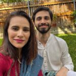 Zoe Viccaji Instagram - Eid in Austin! With my two lovelies and new adopted family! Beautiful red outfits on me and Lyla were sent all the way from a Pakistan by @mariabofficial !! Thank you so much 😊 eid Mubarak everyone, hope you all had a love filled day ❤️