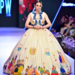 Zoe Viccaji Instagram - Throwback to when I walked the ramp. This was such a beautiful dress by @bohemebykanwal !!! ❤️❤️