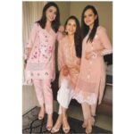 Zoe Viccaji Instagram - Eid with the girls! I never thought I would see so much pink this eid! This was my first ‘real’ eid, especially after marrying into a Muslim family- I’m just getting the hang of it but thank you @meera.ansari for making sure I was dressed appropriately and @asmaamumtazan who gave me some sweet tips on the do’s that go a long way and @nidaykhan for making me feel loved ❤️❤️