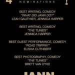 Zoie Palmer Instagram - Huge congrats to these JANN peeps for their @thecdnacademy nominations!! Love you guys, so well deserved!!! ❤️