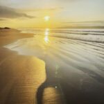 Zoie Palmer Instagram - Thank-you to @crindlestables for a most incredible day on a sunset horseback riding trek along the beach 🇮🇪 And a big thank-you to “Captain” the horse, who took very good care of this novice rider. Donegal, Ireland