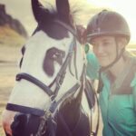 Zoie Palmer Instagram - Thank-you to @crindlestables for a most incredible day on a sunset horseback riding trek along the beach 🇮🇪 And a big thank-you to “Captain” the horse, who took very good care of this novice rider. Donegal, Ireland