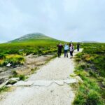 Zoie Palmer Instagram - Today some of my family hiked and climbed Mount Errigal in Donegal Ireland. Here’s some pics, we started out with 7 of us and lost a few along the way and a few of us carried on to the very top. The last pic is where we stopped after for seriously the best Grilled Cheese and tomato soup I’ve eaten in my life. Beautiful day ❤️ Donegal, Ireland