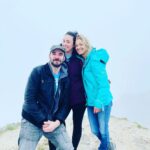 Zoie Palmer Instagram - Today some of my family hiked and climbed Mount Errigal in Donegal Ireland. Here’s some pics, we started out with 7 of us and lost a few along the way and a few of us carried on to the very top. The last pic is where we stopped after for seriously the best Grilled Cheese and tomato soup I’ve eaten in my life. Beautiful day ❤️ Donegal, Ireland