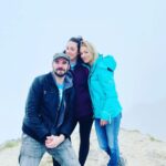Zoie Palmer Instagram - Today some of my family hiked and climbed Mount Errigal in Donegal Ireland. Here’s some pics, we started out with 7 of us and lost a few along the way and a few of us carried on to the very top. The last pic is where we stopped after for seriously the best Grilled Cheese and tomato soup I’ve eaten in my life. Beautiful day ❤️ Donegal, Ireland