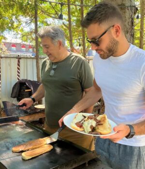 ali ajeena Instagram - From taking me to my ice-skating practices to teaching me how to grill meat.. thank you for the unconditional love, @samimajeena.
P.S. I still think my smashed burgers are better.