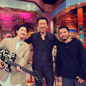 mabanua Instagram - ありがとうございました。音楽的にも人間的にもあらゆる面で刺激を頂きました。atgai君も久々に会えて嬉しかった。🎸#布袋寅泰 #関ジャム