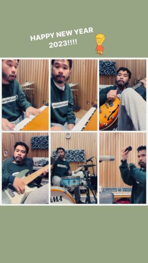 mabanua Instagram - HAPPY NEW YEAR 2023!!!!! 
あけましておめでとうございます🎍🔥

#mabanua #happynewyear #2023
#fender #gibson #beat #beatmaking #shotoniphone 
#beatmaker #producer #drum #organ
#guitar #bass #funk #lofi #manastash