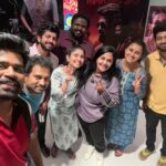 sathya sai krishnan Instagram - Lal salam with ps team🤍👑 #cinema #movie #sathyam #sathyampopcorn #lalsalam #thalaivar #rajini #superstar #superstarrajinikanth #friends #love #friendslikefamily #team #enjoy #fun #teamouting #celebrities #actresses Sathyam Cinemas