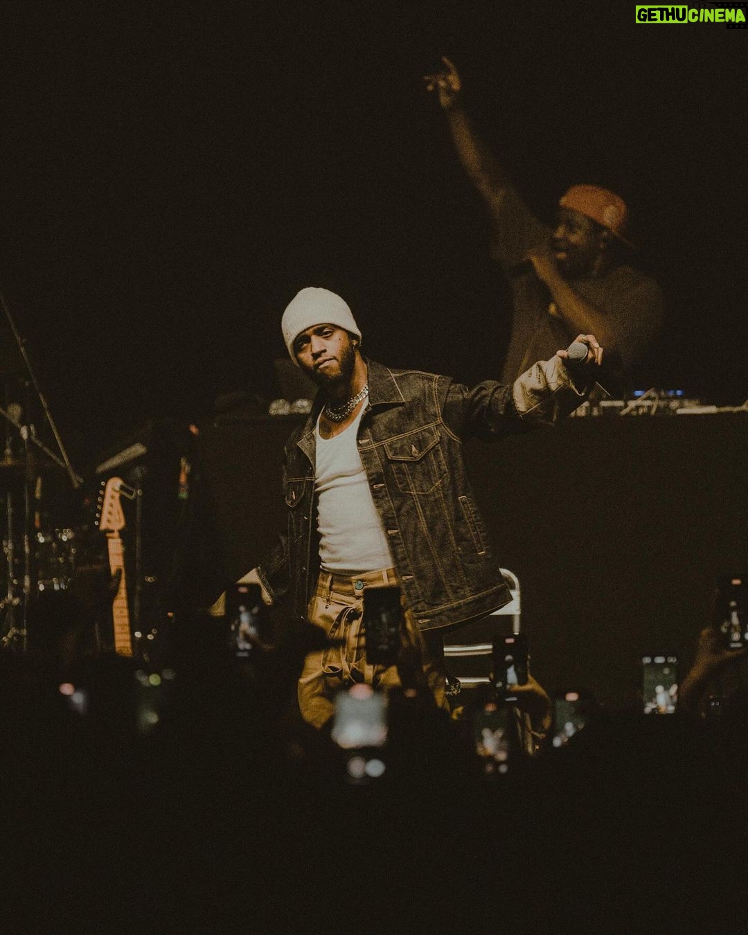 6LACK Instagram - cologne, brussels, paris. sold out. sold out. sold out. 3 in a row with @thequincat & now she’s off to cook up a new release, while we wrap the Euro run thanks for being the best audience, for two storytellers to do what we love most. it’s been sweet 🤌🏾 🍄 🍫 s/o to @jeanpaulgaultier for the assist 🪡