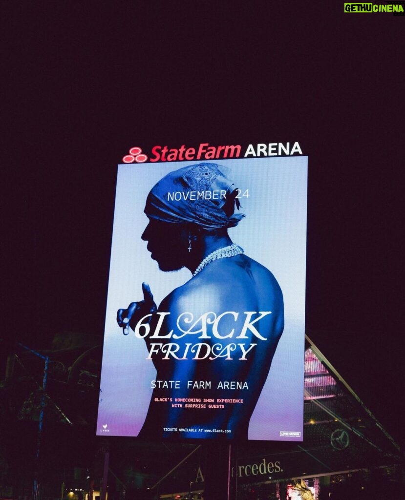 6LACK Instagram - it’s been a few days, but a couple things to recap - the US leg of the SIHAL tour is wrapped, and ending in Atlanta feels like a dream every time. i feel like im still beamin from the love. from the audience, to the crew, to my family, to the guests, i appreciate yall. - I got to not only share the stage with him, but i got to be a fan and watch one of my biggest inspos @TPAIN. u did magic up there 🤝🏾 - Nov 18th is officially dubbed as “6LACK Day” in Dekalb County. idk what to tell ppl to do on that day 😂 but it’s really amazing to be recognized in a city that has given me so much, for my work within the community. there’s no proper way to talk about it, without sounding like i’m full of myself, so ima leave it at: it’s an honor Atlanta, Georgia
