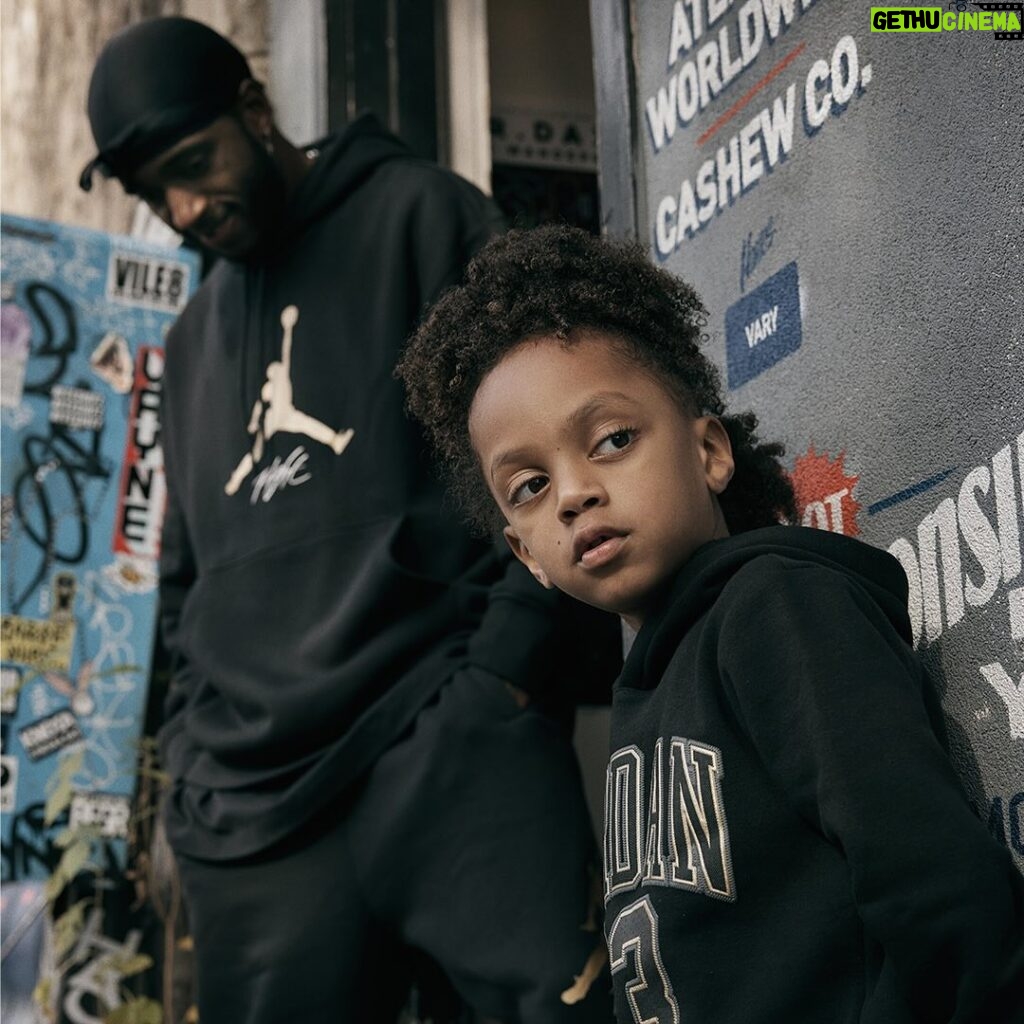 6LACK Instagram - baby syx & her dad for @jdsportsus @jumpman23