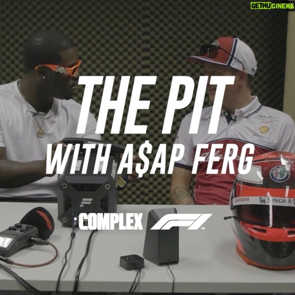 A$AP Ferg Instagram - New Episode of "The Pit" with the Iceman @kimimatiasraikkonen @alfaromeoracing, in partnership with @f1. Head to @complex to check it out! #F1xComplex