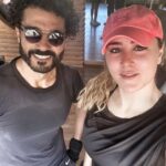 Aïcha Ben Ahmed Instagram – Enjoying work out on our day off 💪💪
@khaledelnabawyofficial 
#عائشة_بن_احمد #خالد_النبوي