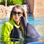 Aïcha Ben Ahmed Instagram - Yesterday was by far the most beautiful day in my life ❤️❤️❤️ @visit.dubai #dubai #visitdubai #dolphins #animallovers #nature #animalphotography #aichabenahmed #actress #actresslife Dubai - دبى