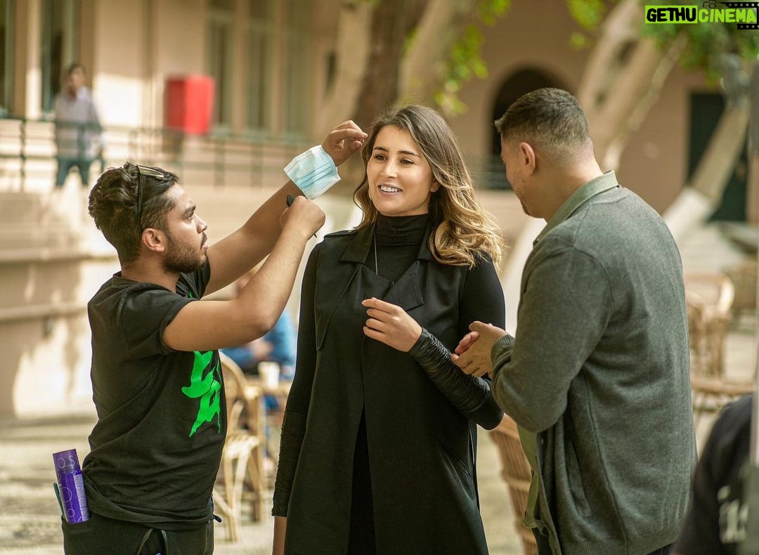 Aïcha Ben Ahmed Instagram - #ريتسا قريبا... With @fishawyofficial Photo @ahmedmosesphotography #backstage #movies #ritsa #aichabenahmed #عائشة_بن_احمد