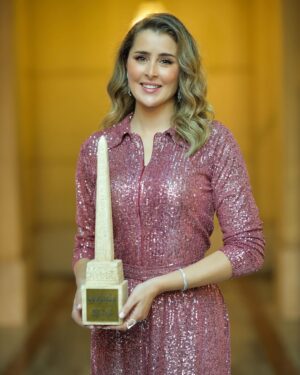 Aïcha Ben Ahmed Instagram - شكرا مهرجان القاهرة للدراما العربية على تكريمي بجائزة احسن ممثلة على دوري في مسلسل #الحرقة 
و جائزة أحسن ممثلة دور ثاني على دوري في مسلسل #لعبة_نيوتن. 
Stylist @youmnamoustafa 
J.S @saraonsiofficial 
Makeup @makeup_ahmedshawky 
Haïr @haithamdahab00 
Jewelry @glamour.jewellery 
Photo @bassam_ramadan_photography