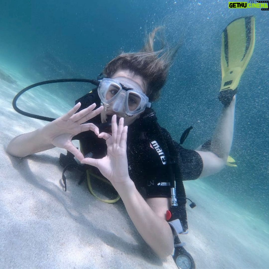 Aïcha Ben Ahmed Instagram - Merci @abyssdivecenterdje pour ce pur moment de bonheur ❤️🐠🐟🐡 #diving #djerba #tunisia #vacation #sea #naturelovers #aichabenahmed #عائشة_بن_احمد #تونس #جربة Abyss dive Center Djerba